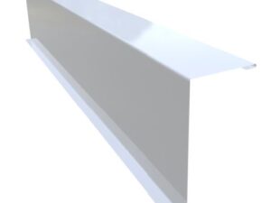 Откос с креплением на раму окна 150 мм, полимерным покрытием 0.5мм. белый (RAL 9003) Фасонка