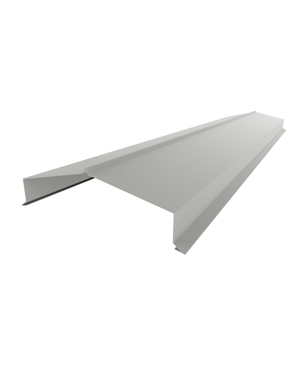 Парапетная крышка для деформационных швов здания из оцинкованного метала, с полимерным покрытием 0.5мм 150мм (RAL 9003)