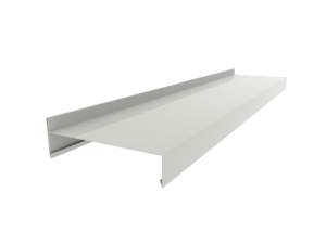 Парапетная крышка на заказ из оцинкованного метала, с полимерным покрытием 0.5мм 320мм (RAL 9003)