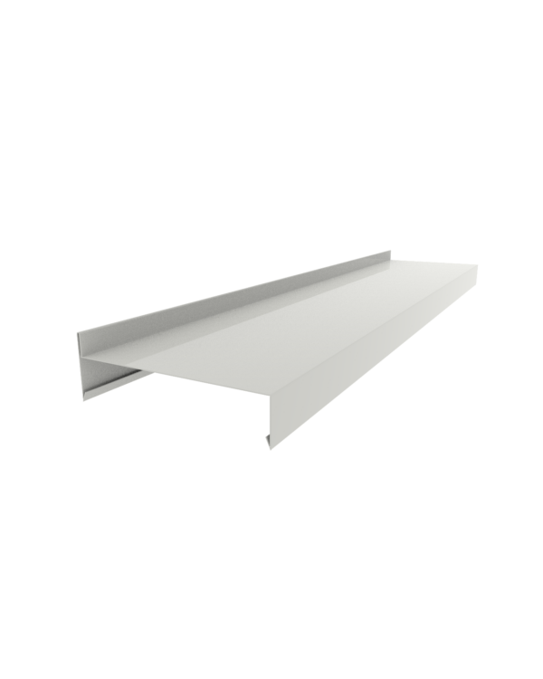 Парапетная крышка на заказ из оцинкованного метала, с полимерным покрытием 0.5мм 200мм (RAL 9003)