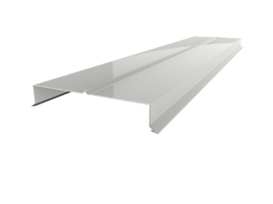 Парапетная крышка вандальная из оцинкованного метала, с полимерным покрытием 0.5мм 180мм (RAL 9003)